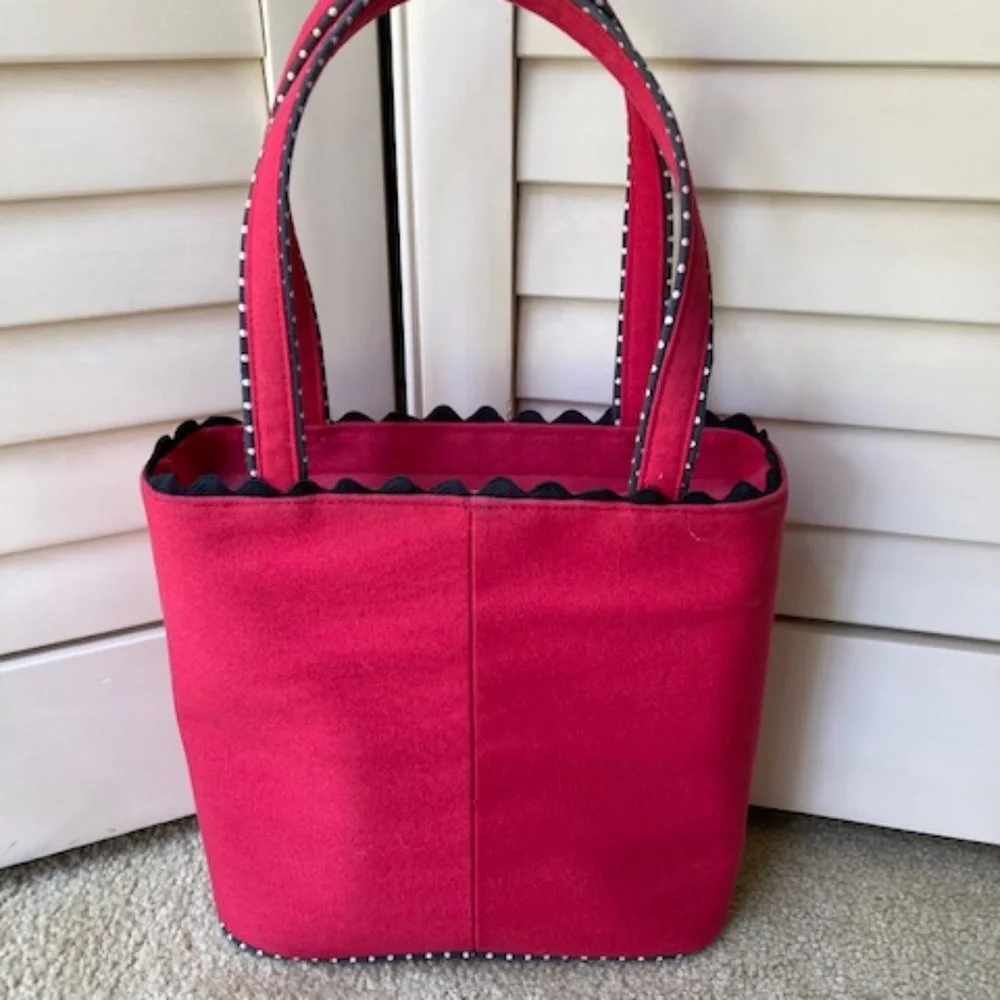 Lulu Guinness "Flamingo Dancers" Handle Bag💃 - Picture 5 of 11